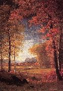 Albert Bierstadt Autumn in America, Oneida County, New York painting